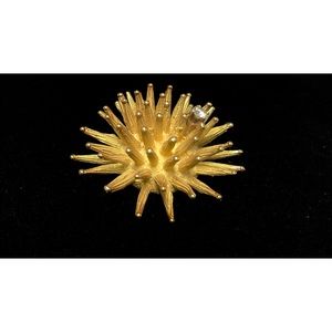 18K Sea Urchin/Star Burst Diamond 3D Pin, 16g